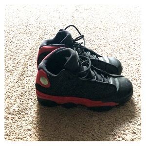 Nike Jordan Retro 13 black with red size 6.5 youth